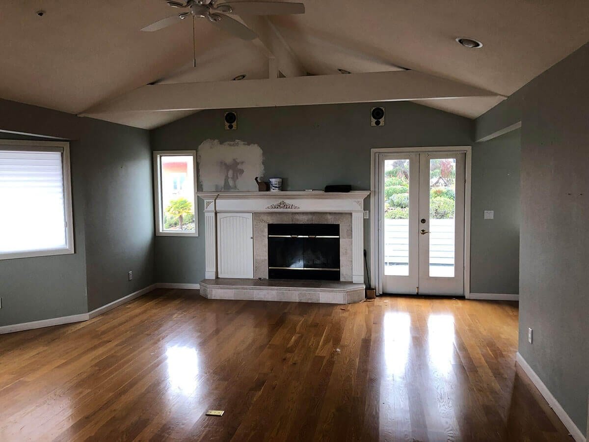 Living room before Compass Concierge