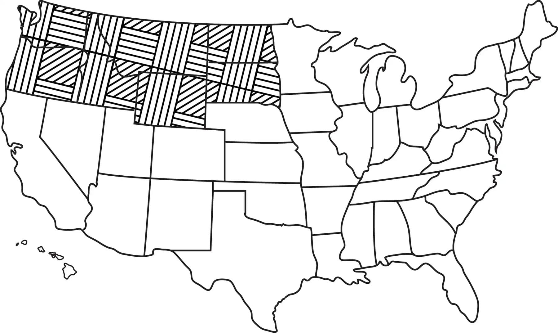 Northwest ranches region map